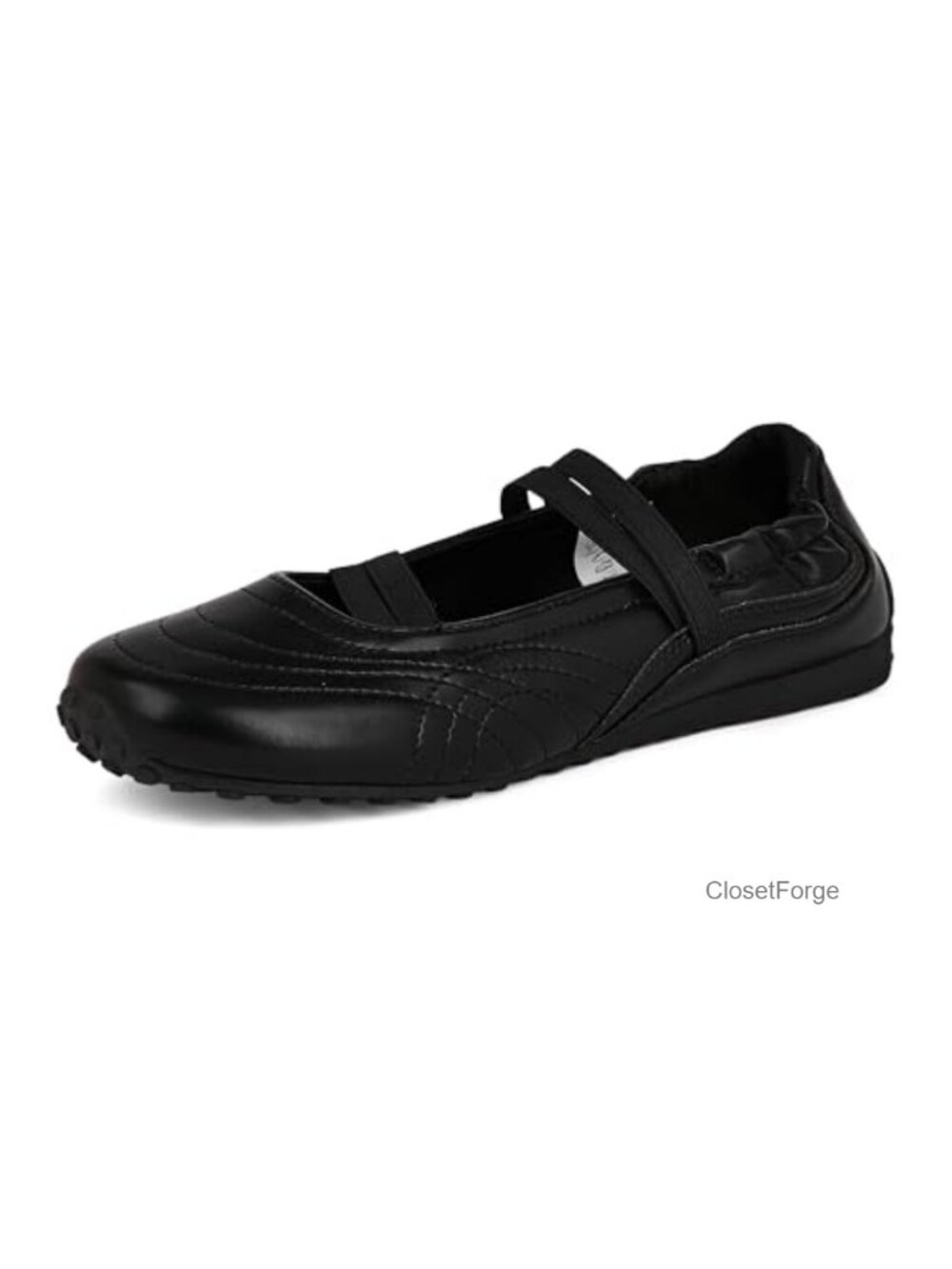 Women's Mary Jane Slip-On Sneaker Flats with Elastic Collar